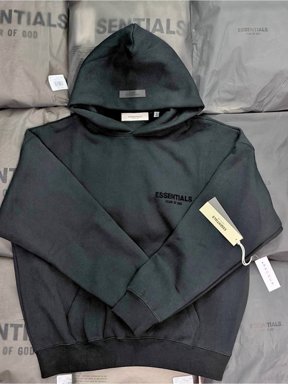 Essentials Men’s Black Hoodie